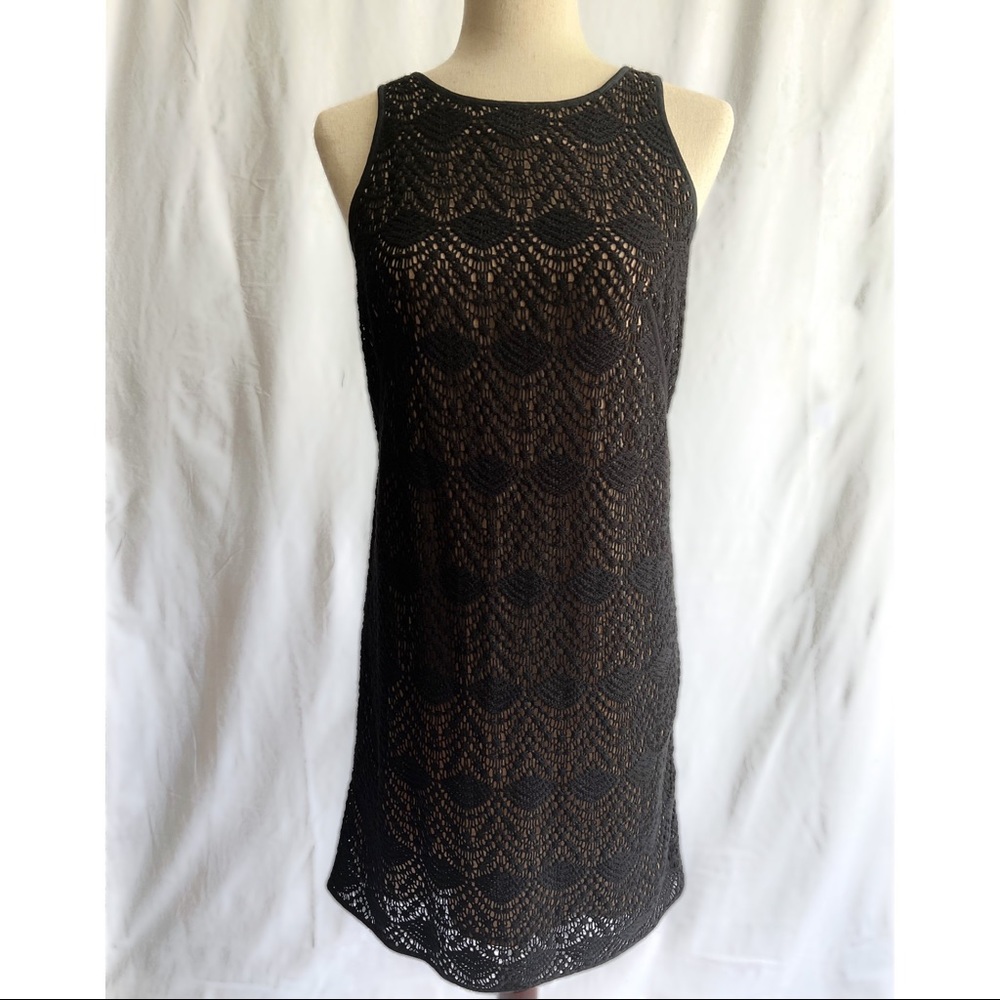 Ann Taylor Loft Black Lace Cocktail Dress - Size 2